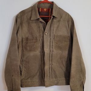 Freenote Pleated Riders Jacket - Cloth Waxed Canvas